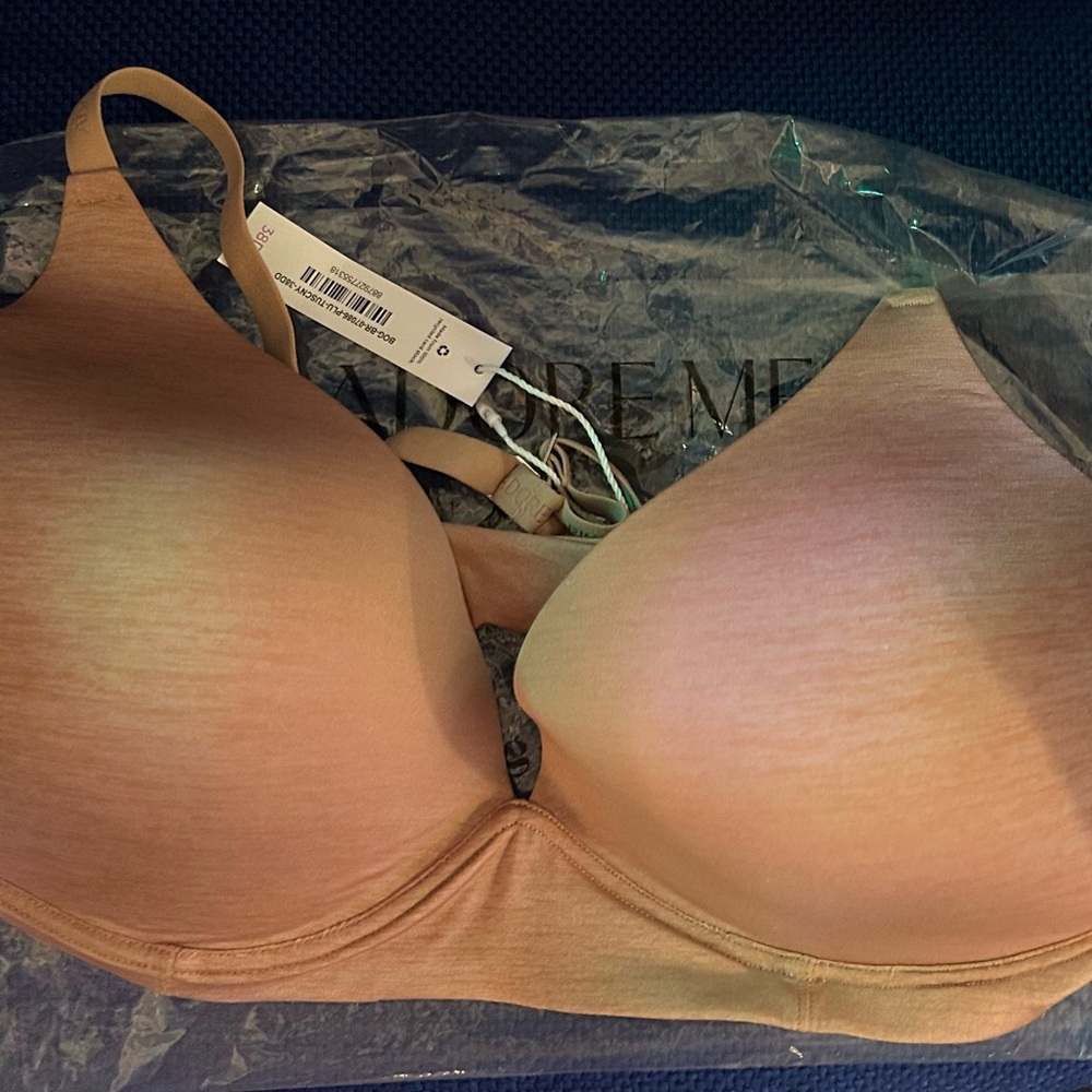 Adore Me Heylynn Tan T-Shirt Bra Seamless Comfort Sz 38DD